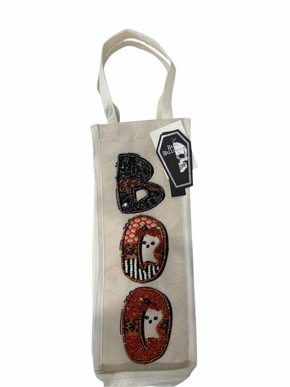 NWT, Halloween Wine Canvas Tote by Noire-e-Noire
